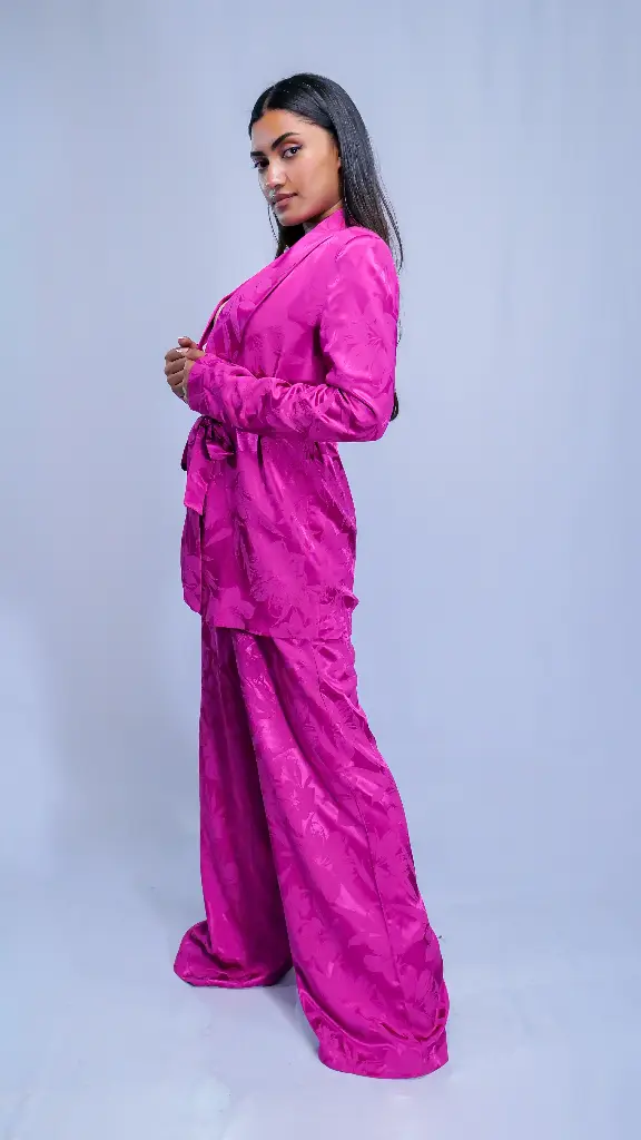 Tailleur Florale Fushia
