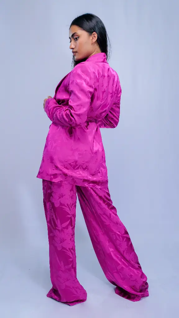 Tailleur Florale Fushia

