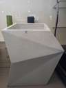 Vase plastique Blanc