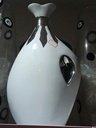 Vase Blanc et argenté