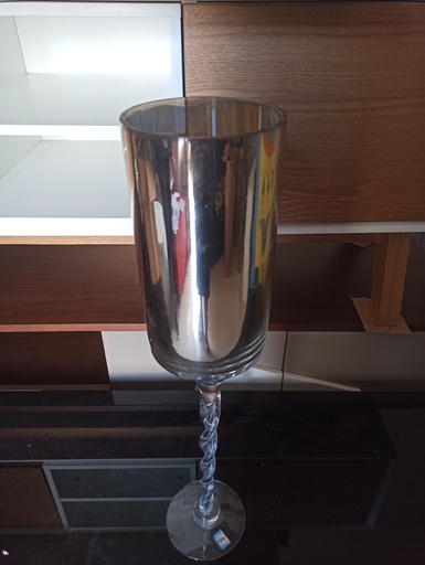 [ALL-0195] Vase Chrome