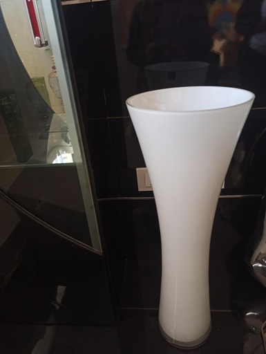 [ALL-0203] Vase Blanc cristal