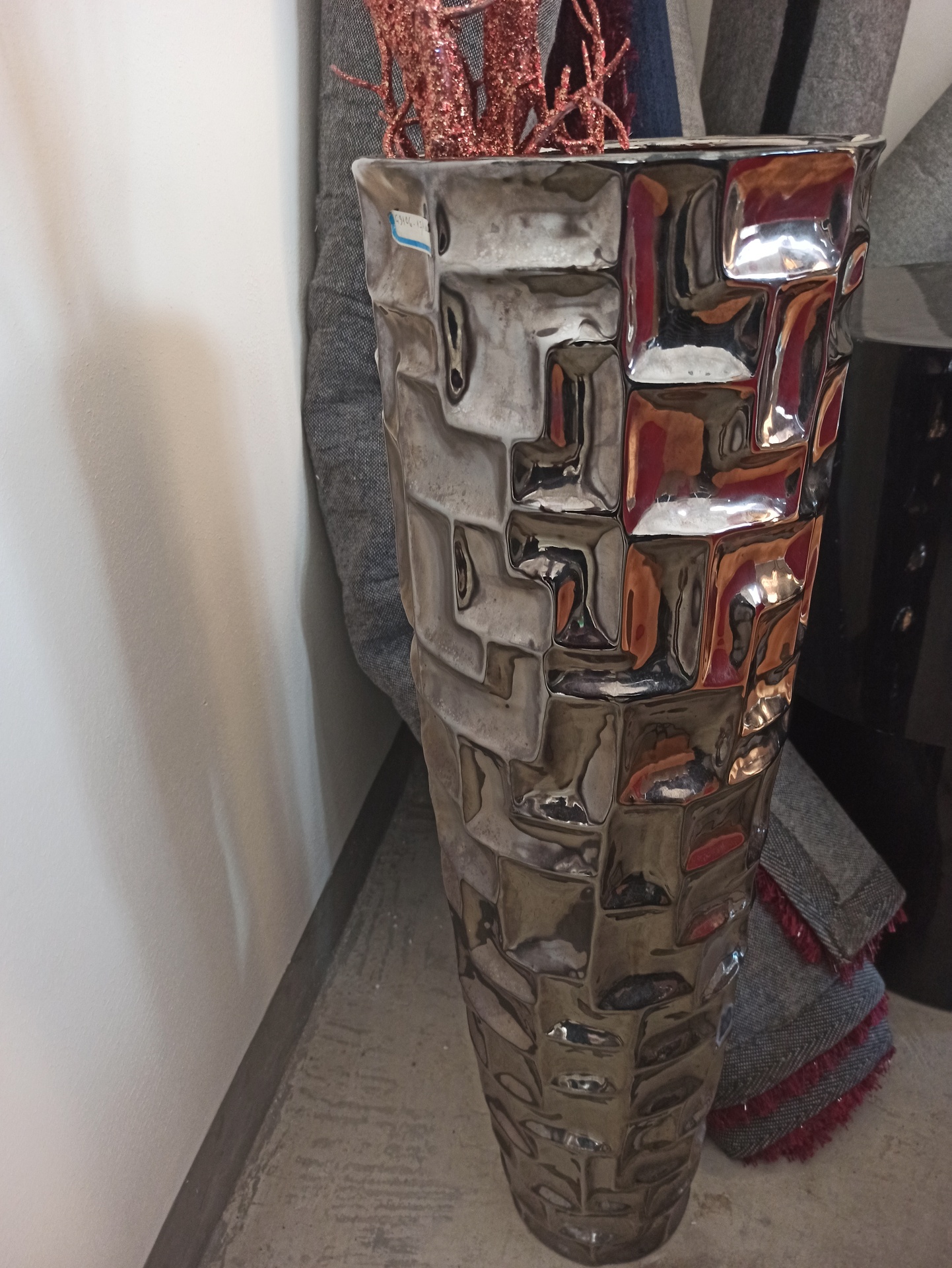 Vase argenté GM